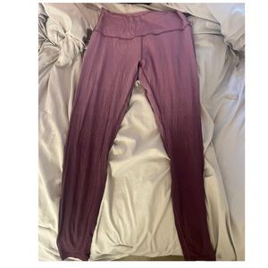 Lululemon Leggings Align 28” Spray Purple Ombre Jubilee Multi Womens Size 10